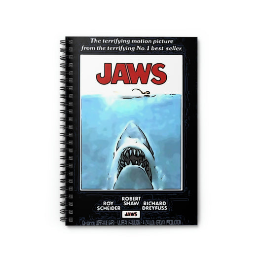 Spiral Notebook - Ruled Line Jaws movie poster