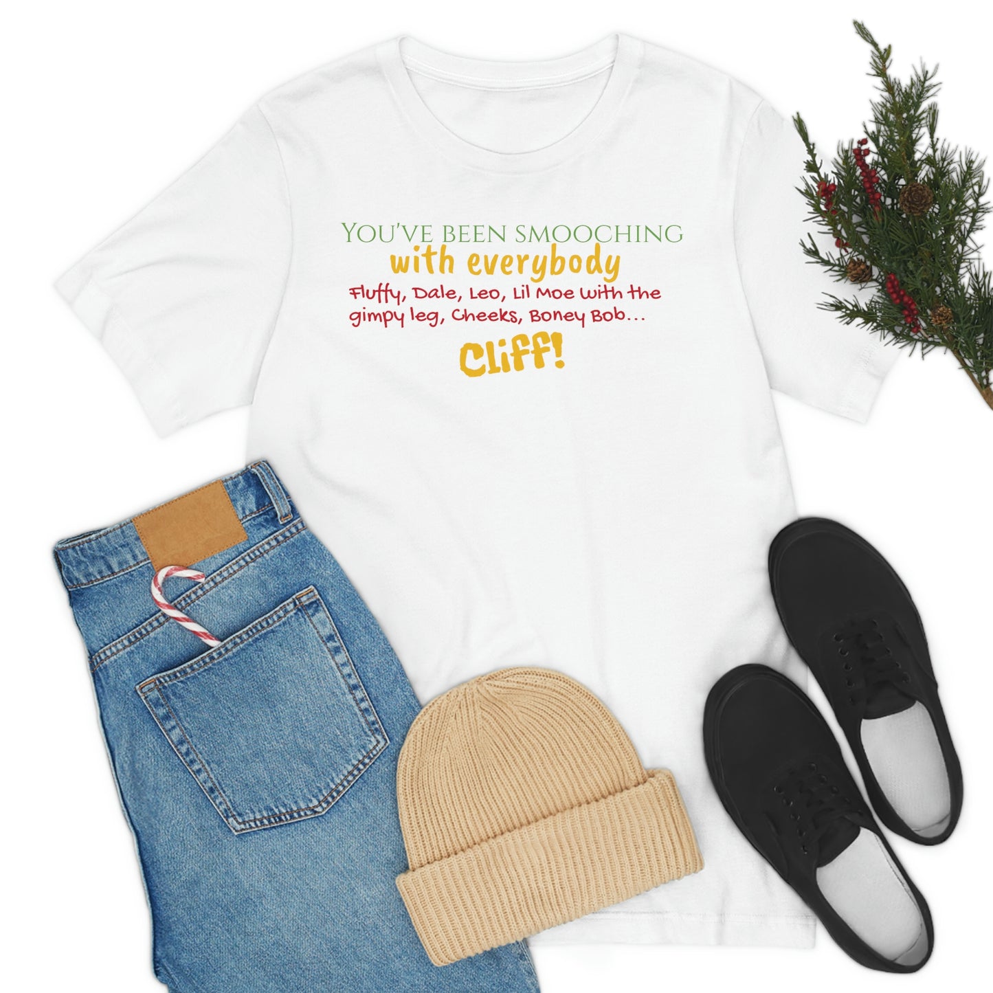 Unisex Jersey Short Sleeve Tee Home Alone "you've been smooching with everybody"
