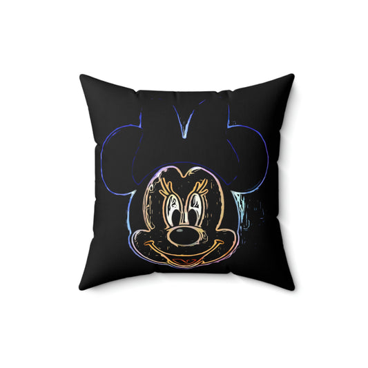 Spun Polyester Square Pillow Disney Minnie Mouse