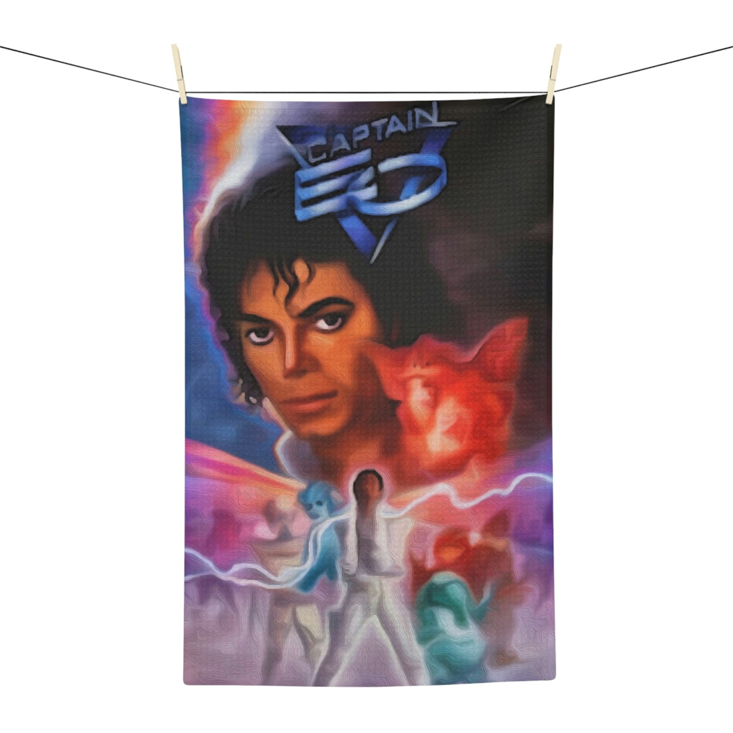 Soft Tea Towel Disneyland ~ Caption EO ~ Ride Show ~ Retro