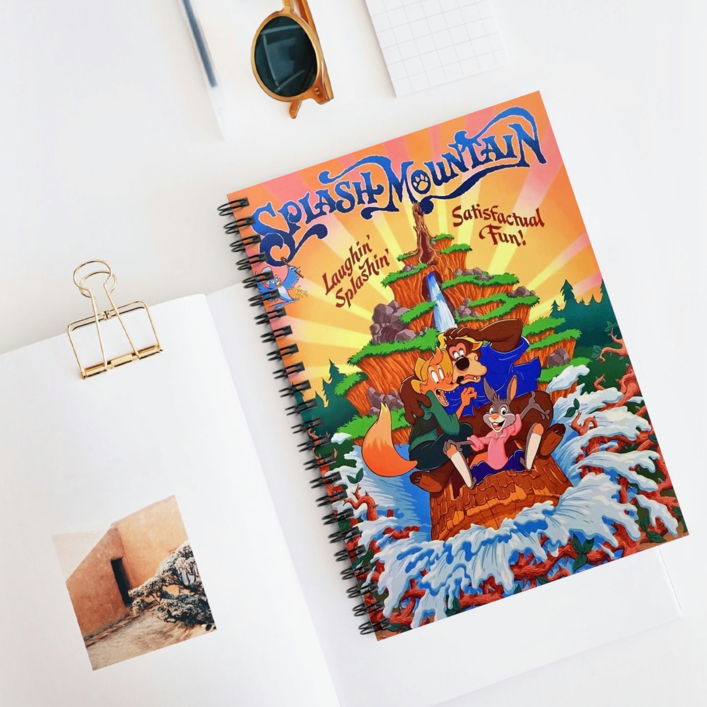 Spiral Notebook - Disneyland Splash Mountain Ride