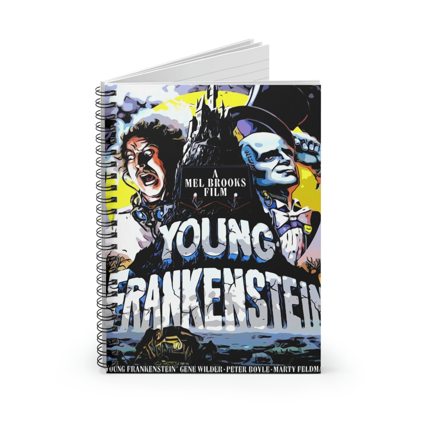 Spiral Notebook - Ruled Line Young Frankenstein movie poster