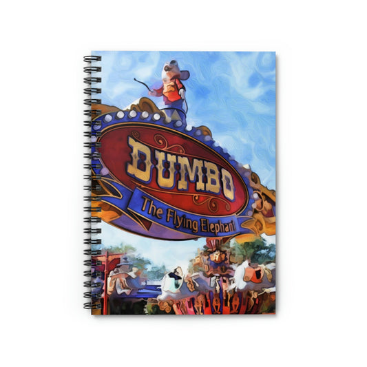 Spiral Notebook - Disneyland Dumbo the Flying Elephant