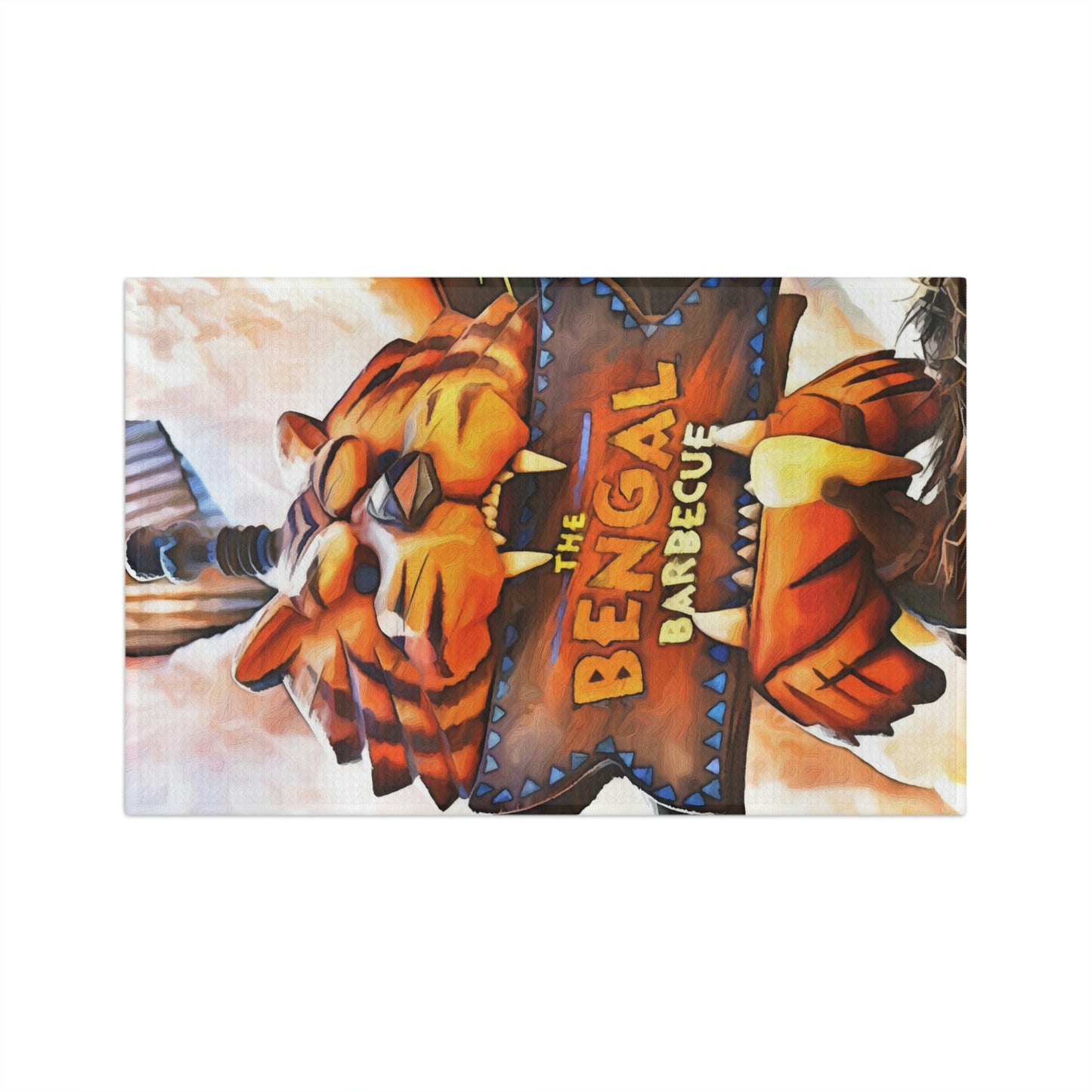 Soft Tea Towel Disneyland ~ Bangle Bar BQ ~ Food ~