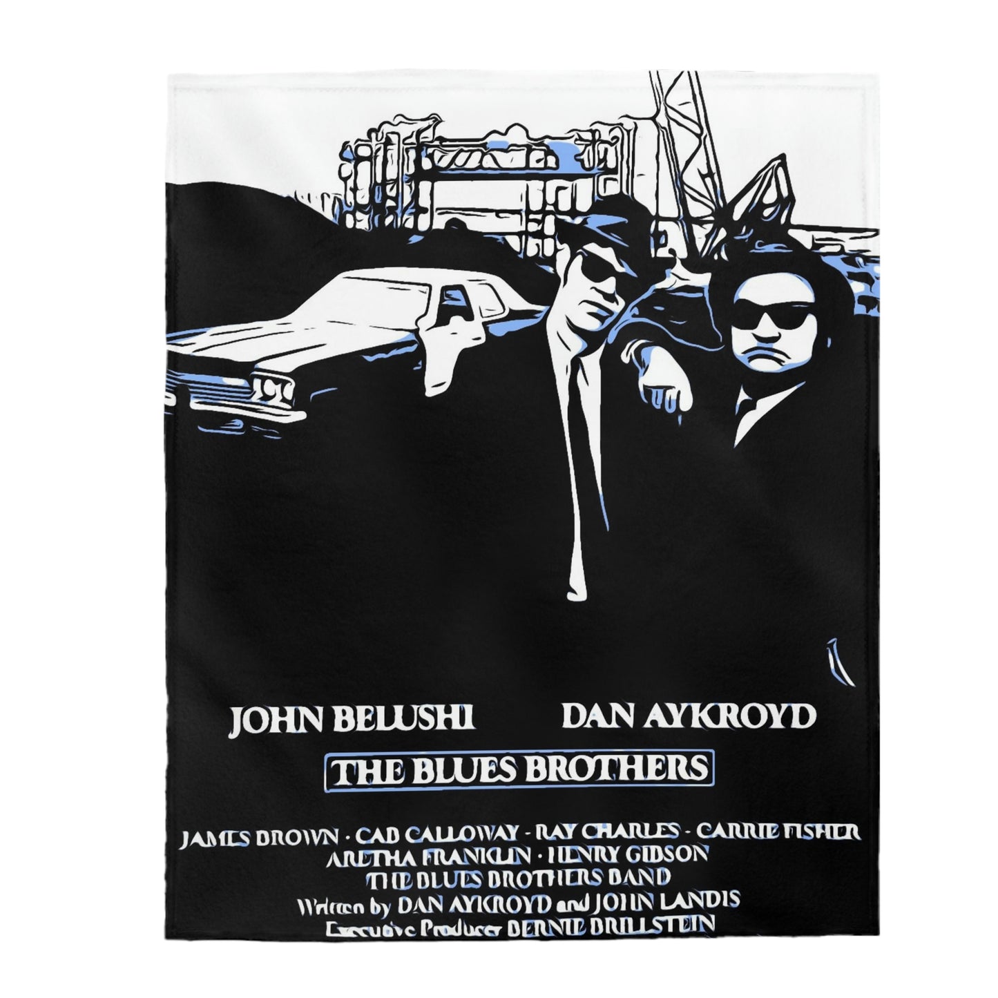 Velveteen Plush Blanket The Blues Brothers Movie Poster