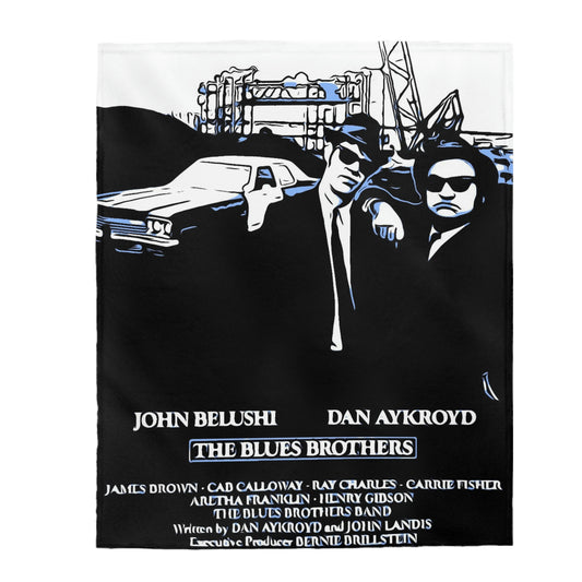 Velveteen Plush Blanket The Blues Brothers Movie Poster