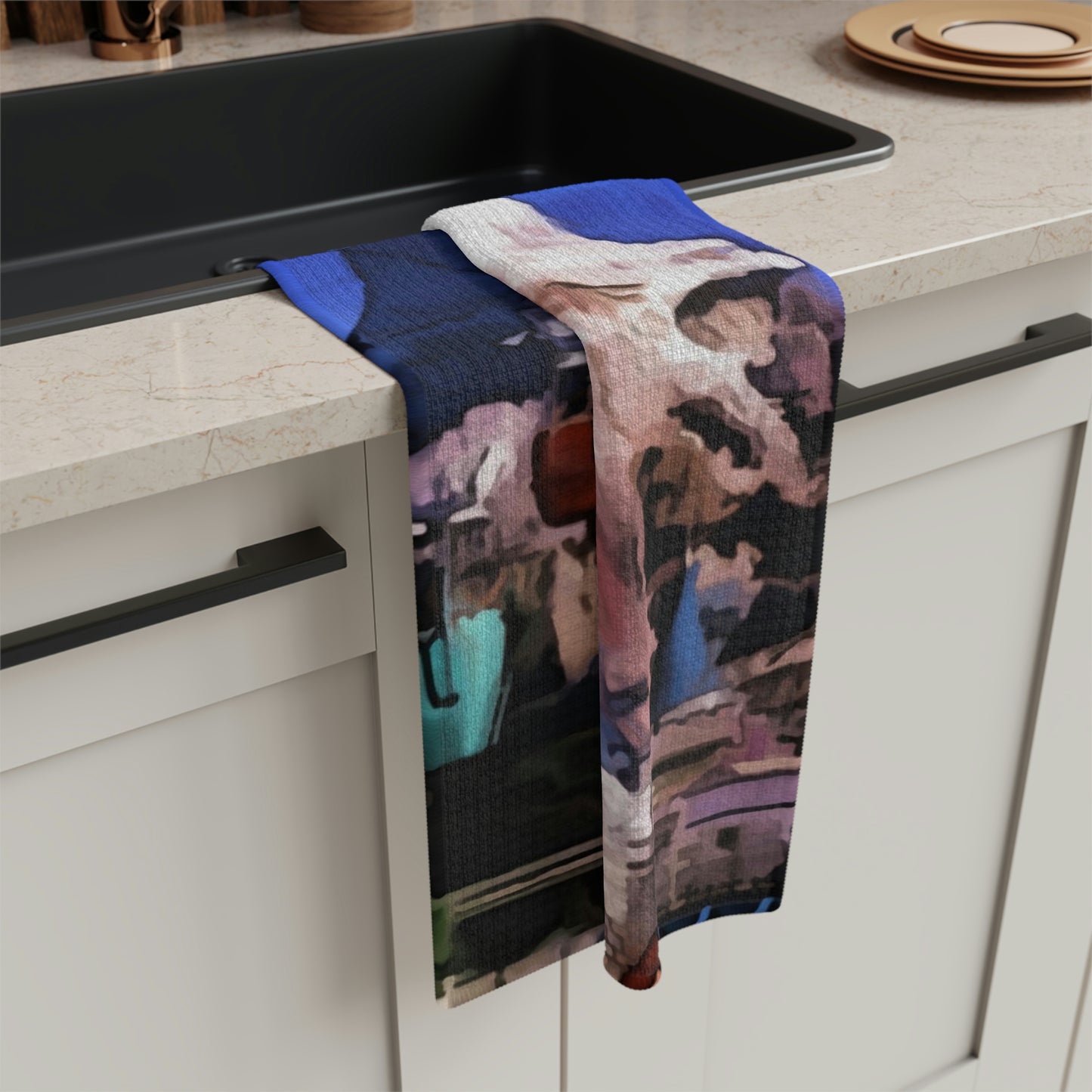 Soft Tea Towel Disneyland ~ Sky Buckets ~ Matterhorn Mountain ~ ride