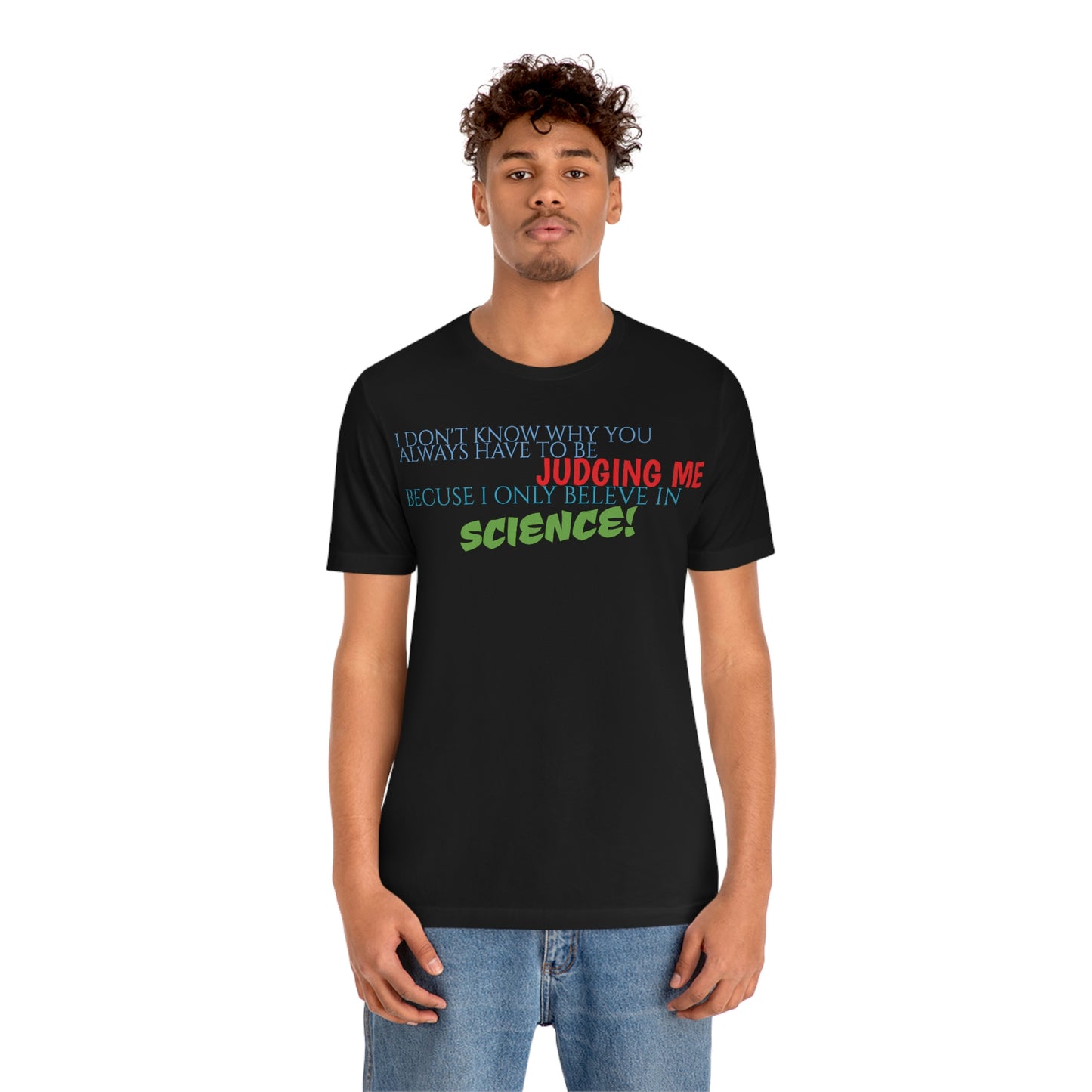 Unisex Jersey Short Sleeve Tee Nacho Libre - "Science"