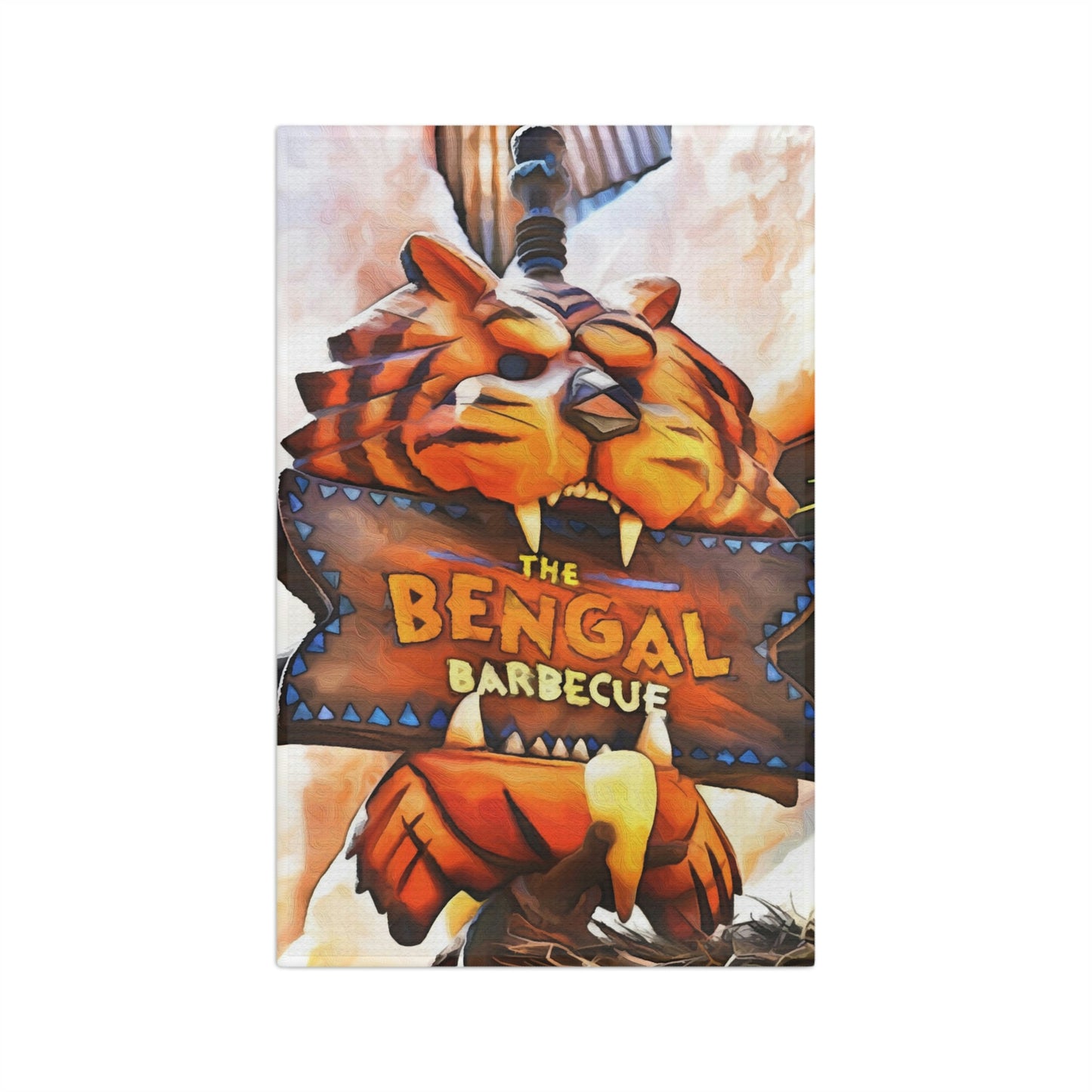 Soft Tea Towel Disneyland ~ Bangle Bar BQ ~ Food ~
