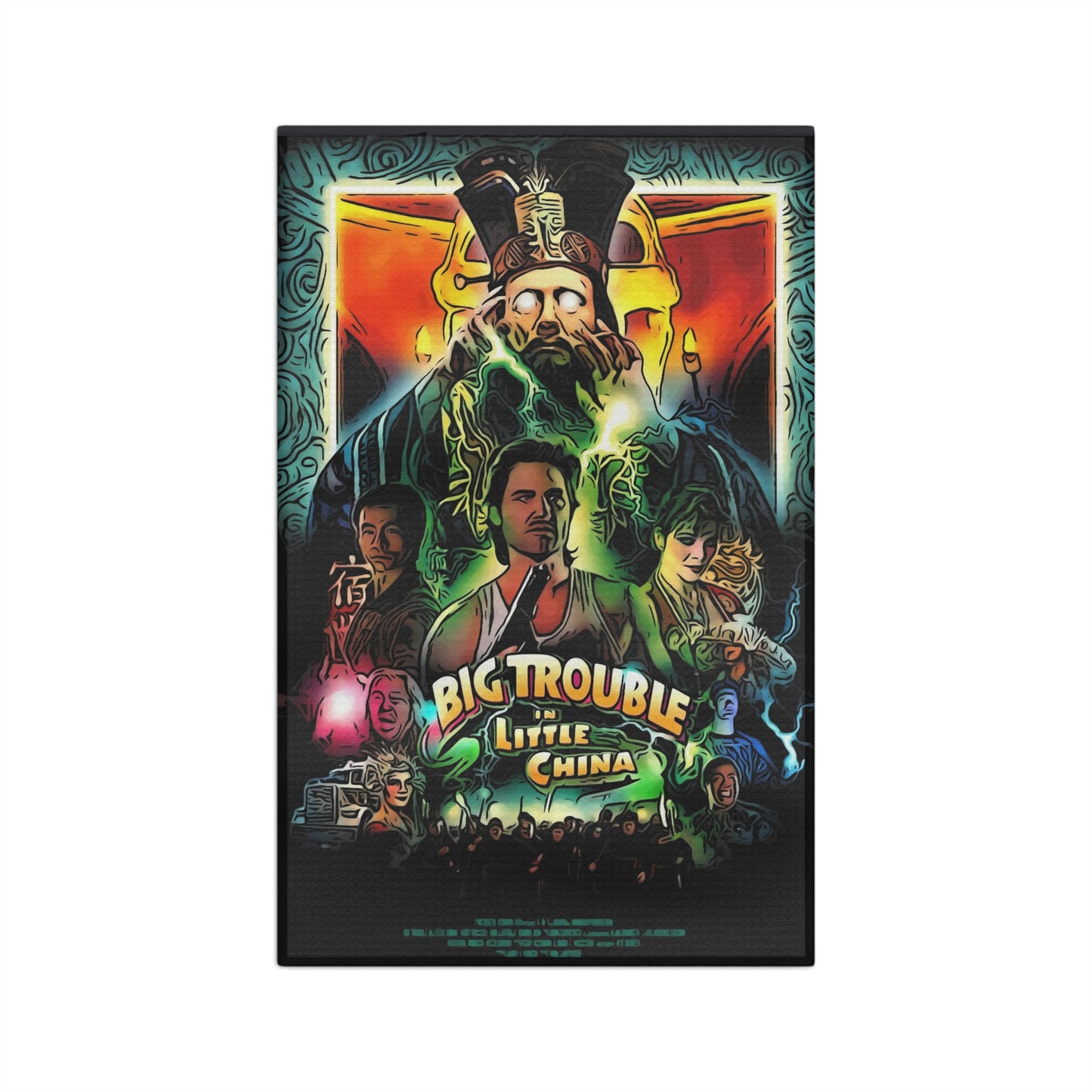 Soft Tea Towel Big Trouble in little China Movie Poster