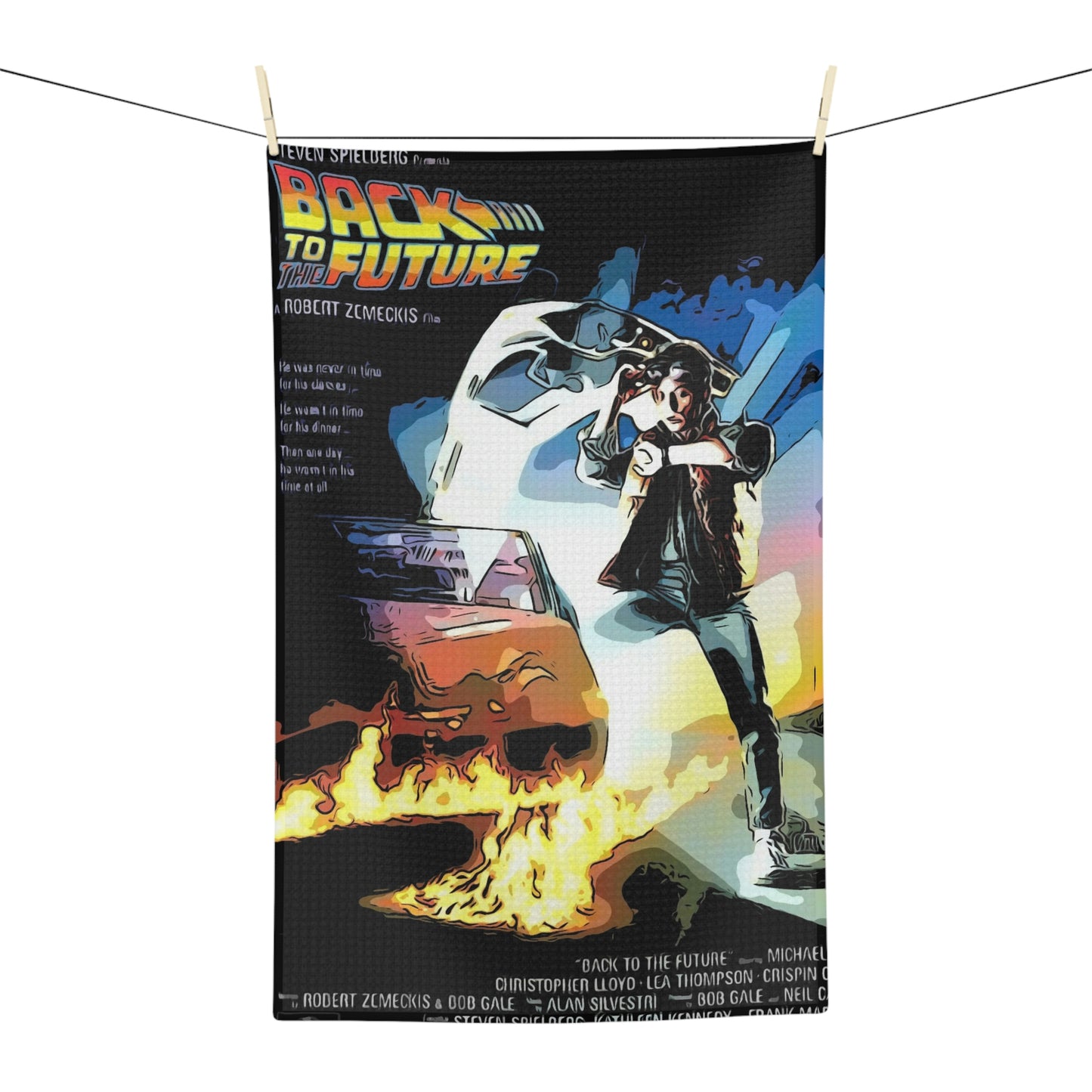 Soft Tea Towel Back to the Future Movie ~ Poster