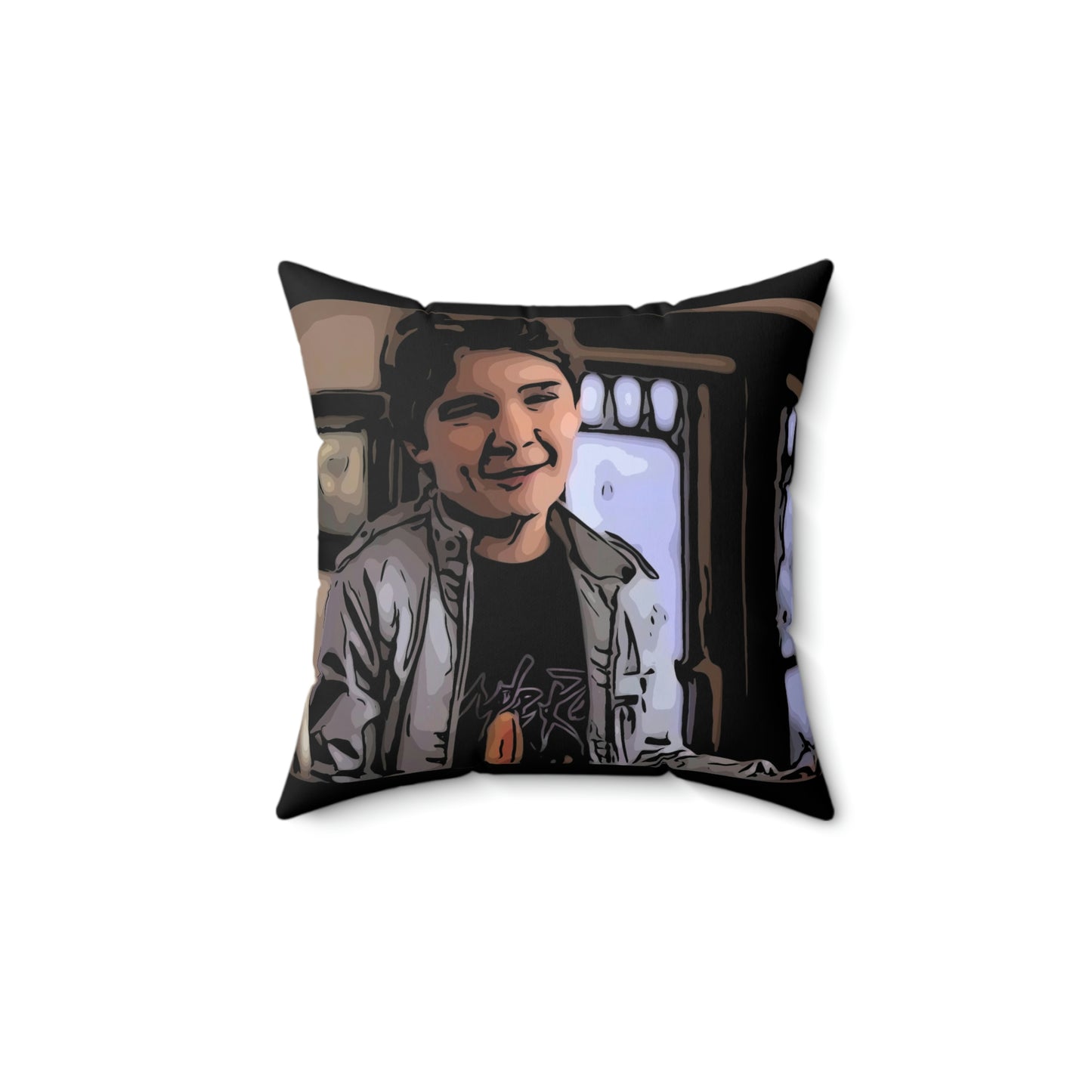 Spun Polyester Square Pillow ~ Goonies ~ Mouth