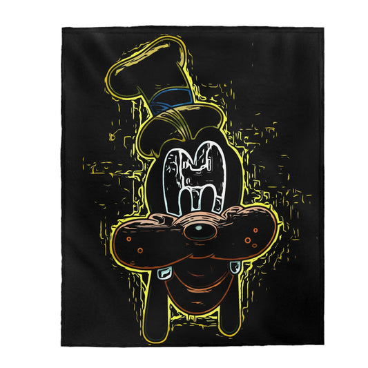 Velveteen Plush Blanket Disney ~ Goofy