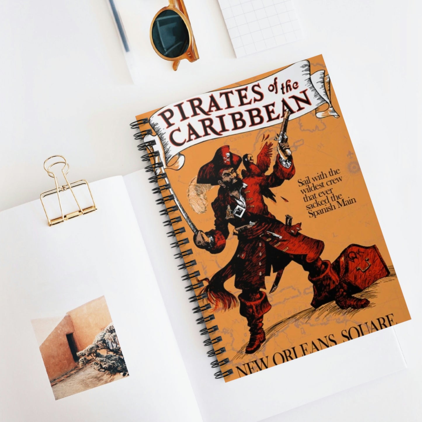 Spiral Notebook - Disneyland Pirates of the Caribbean Poster