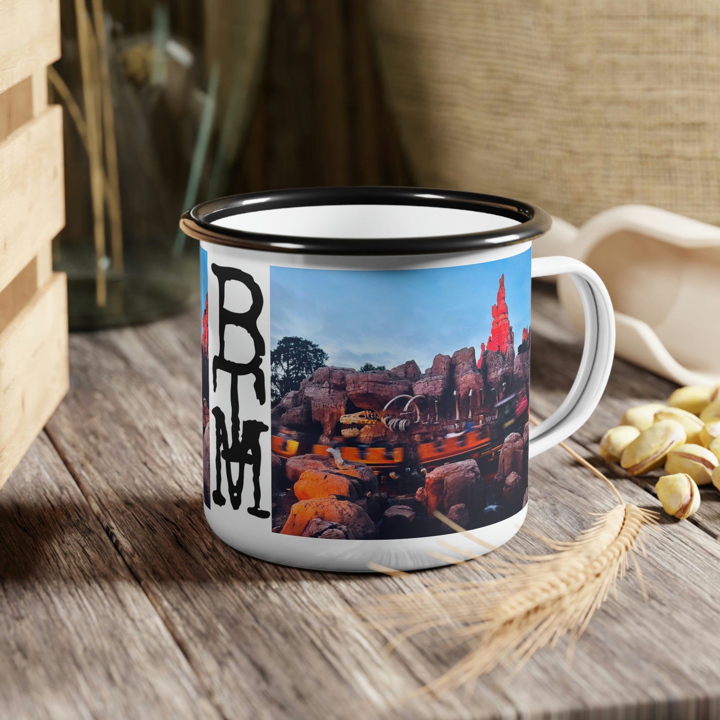 Enamel Camp Cup Disneyland ~Big Thunder Mountain Railroad~ BTM