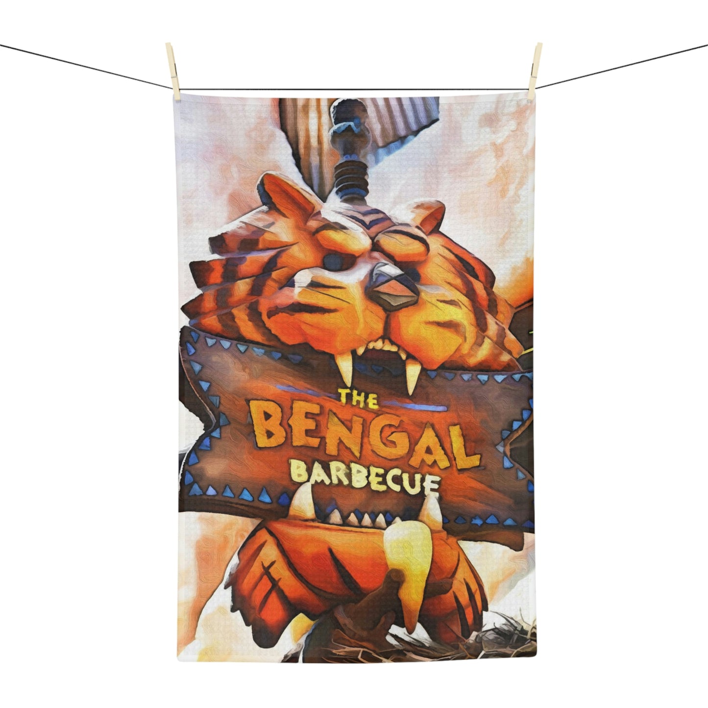 Soft Tea Towel Disneyland ~ Bangle Bar BQ ~ Food ~