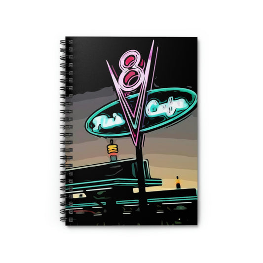 Spiral Notebook - Disneyland DCA Flo's V8 Cafe