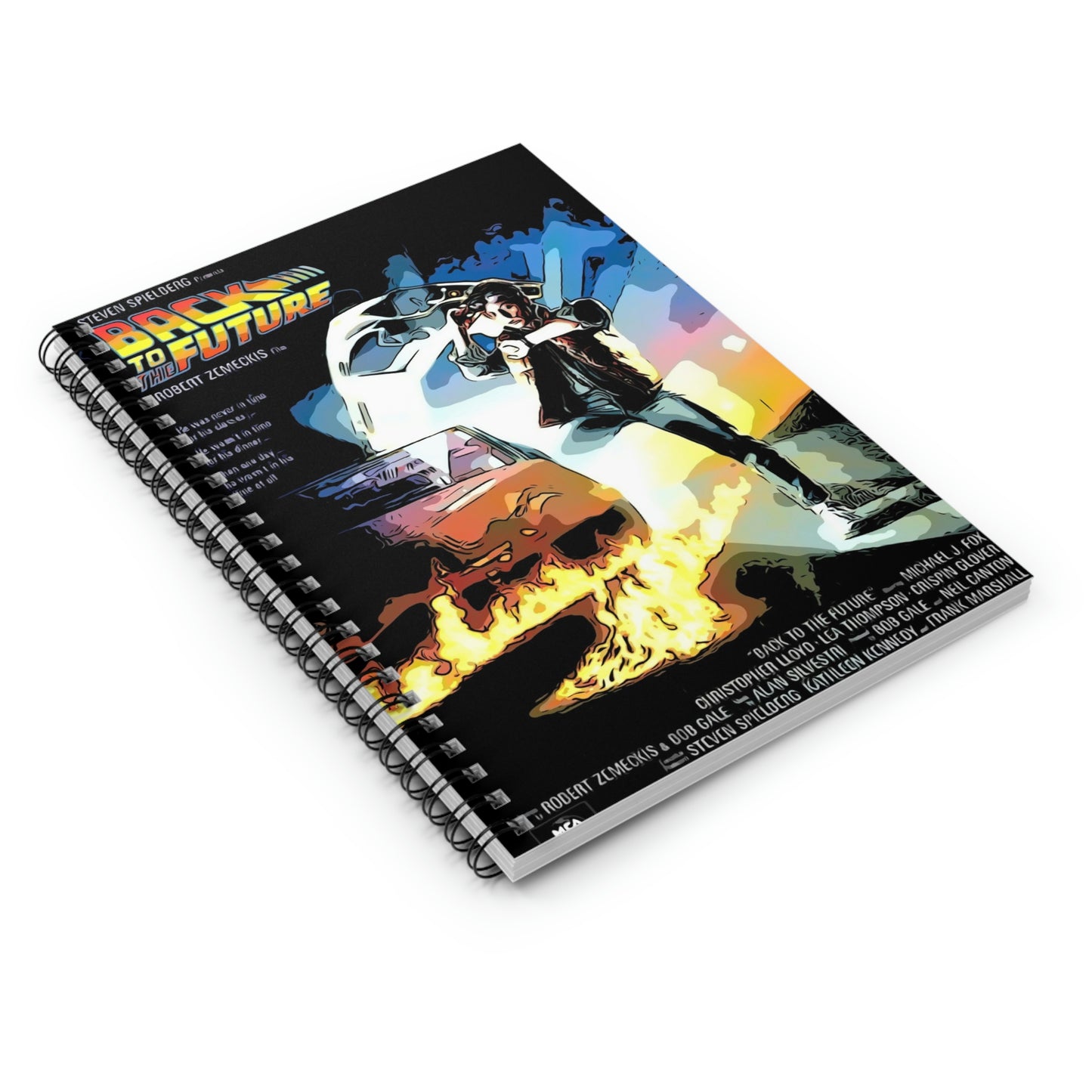 Spiral Notebook - Ruled Line Back to the Future movie poster