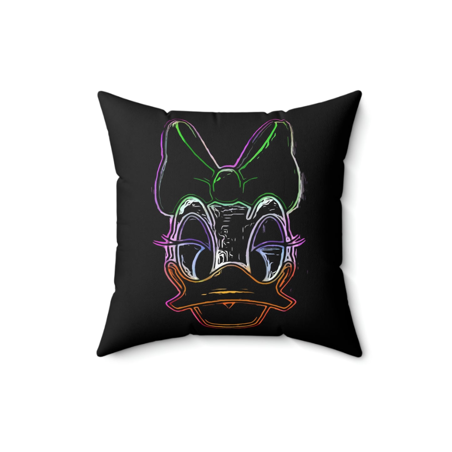 Spun Polyester Square Pillow Disney Dasy Duck