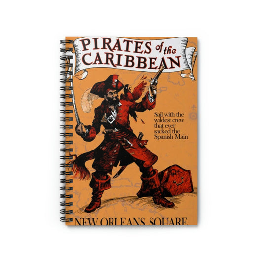 Spiral Notebook - Disneyland Pirates of the Caribbean Poster