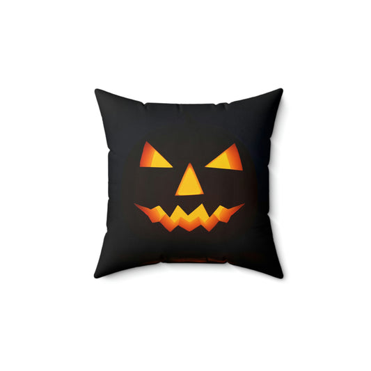 Spun Polyester Square Pillow Halloween concept design background pumpkin