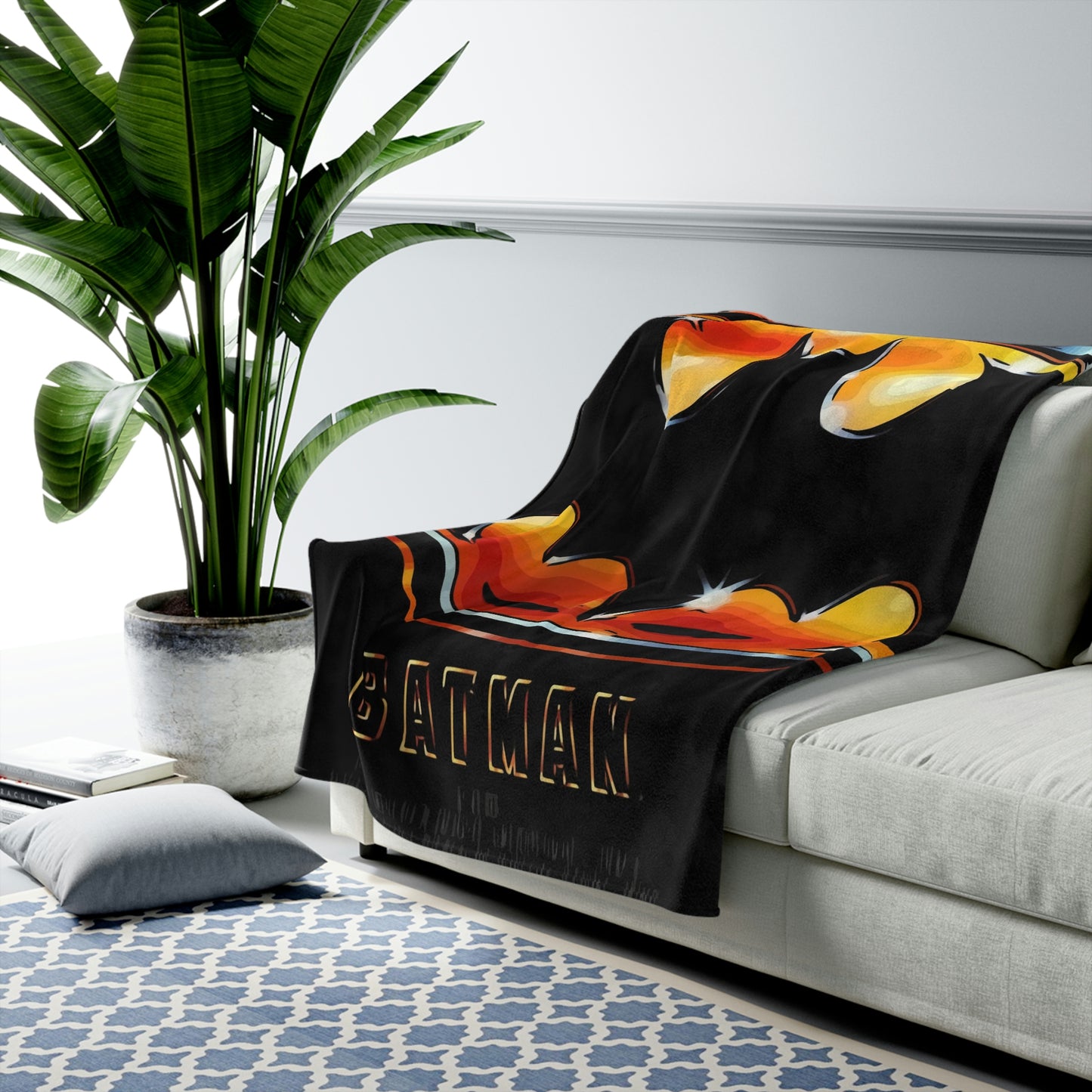 Velveteen Plush Blanket Batman Movie Poster