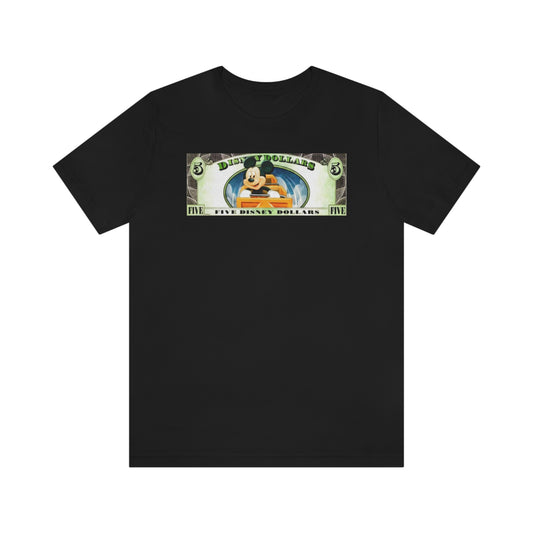 Unisex Jersey Short Sleeve Tee Disneyland Dollars Mickey Mouse