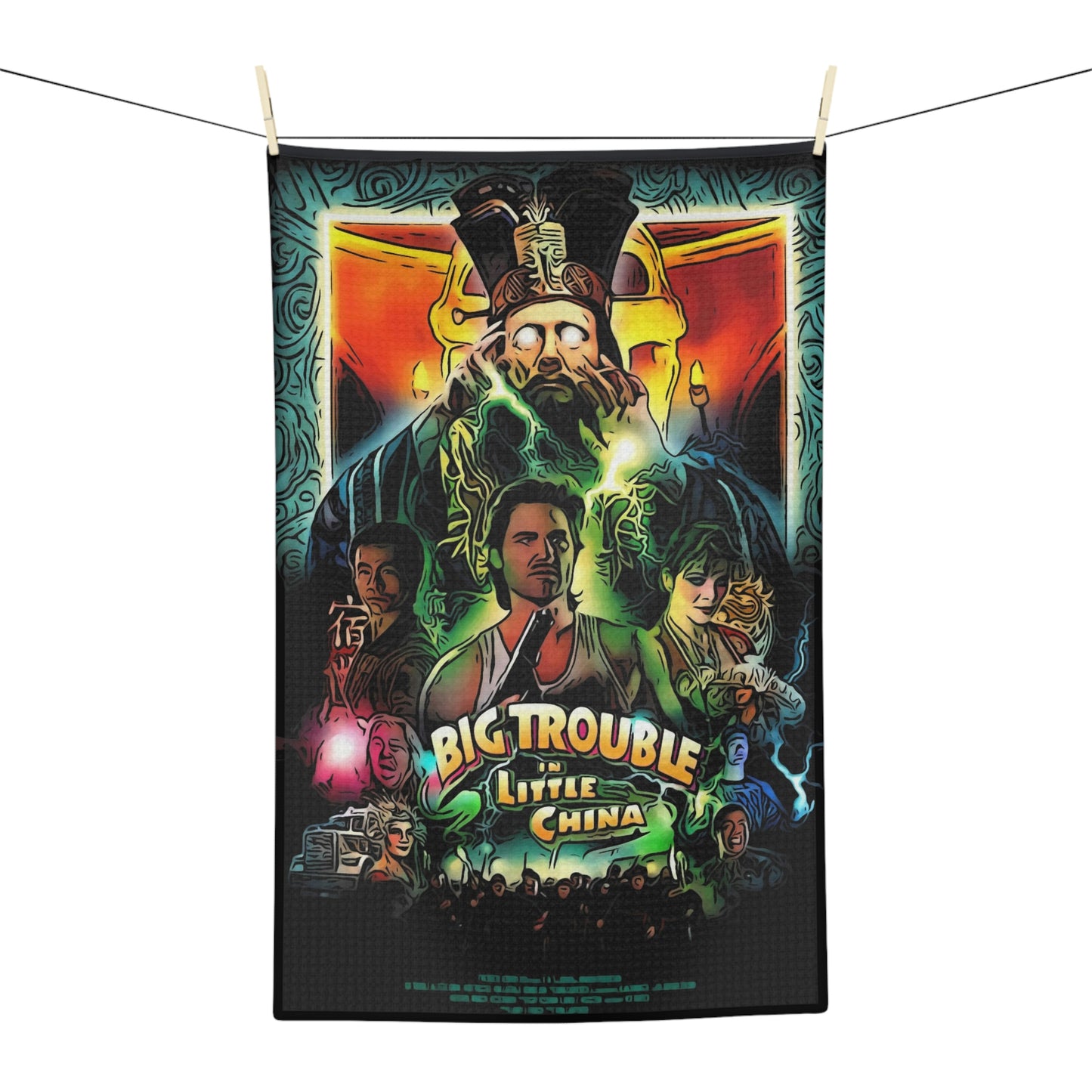 Soft Tea Towel Big Trouble in little China Movie Poster