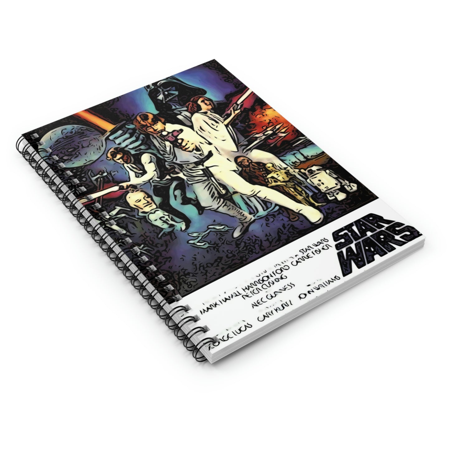 Spiral Notebook - Ruled Line Star Wars movie poster