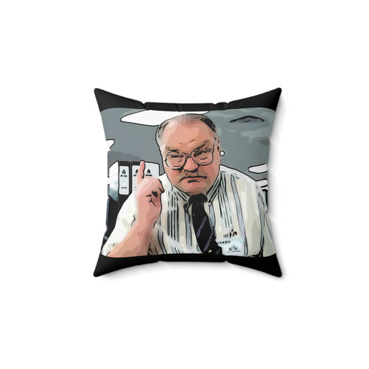 Spun Polyester Square Pillow ~Office Space ~ Tom~