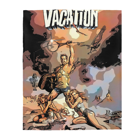Velveteen Plush Blanket Vacation Movie Poster