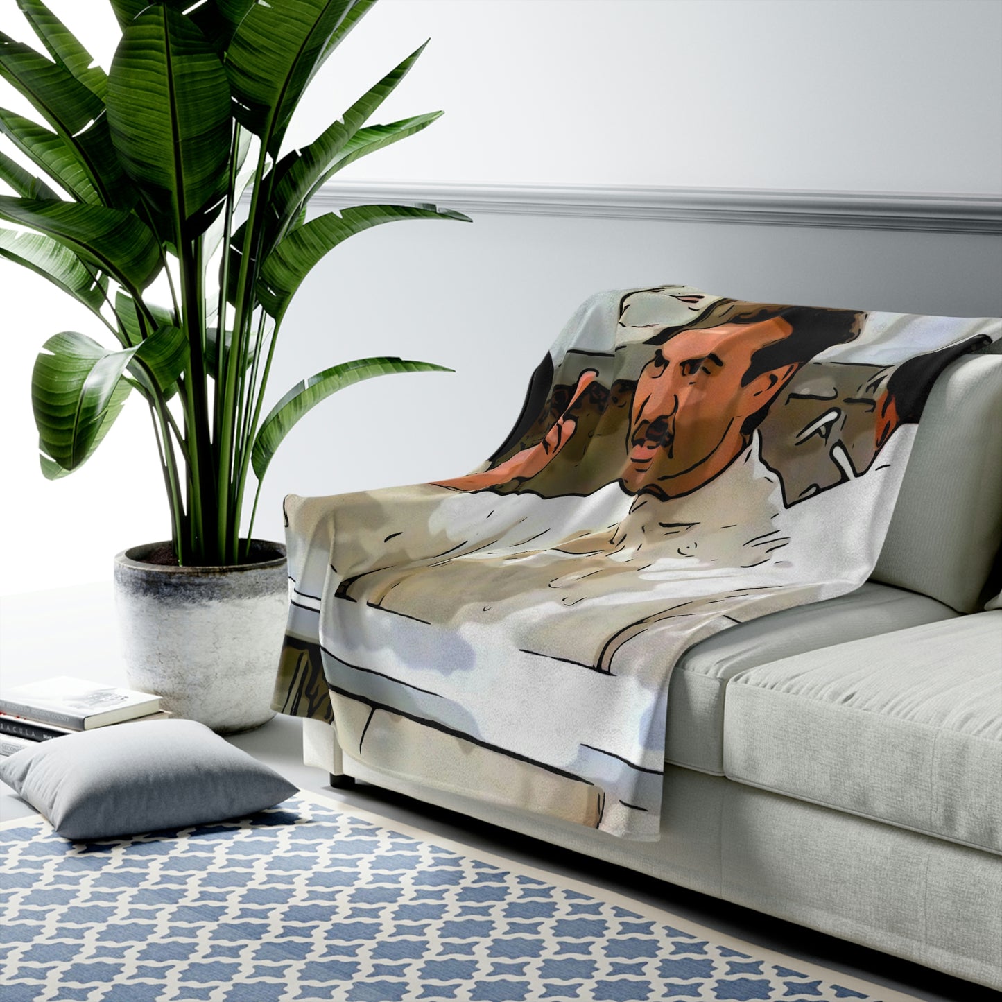 Velveteen Plush Blanket ~ Seinfeld~ No Soup for you!