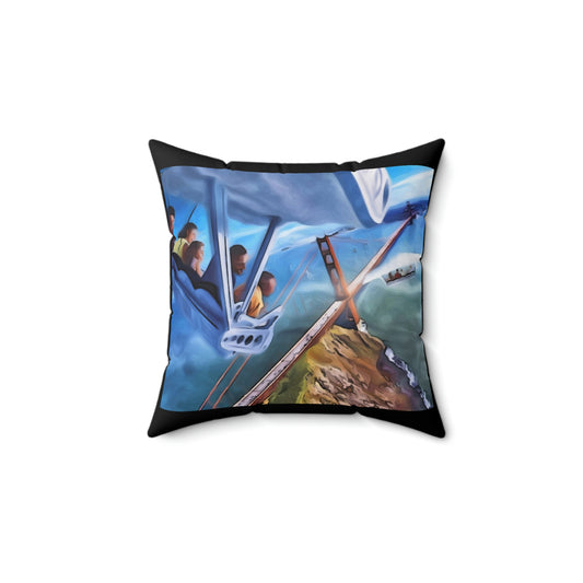Spun Polyester Square Pillow Disneyland ~Soarin Over California~