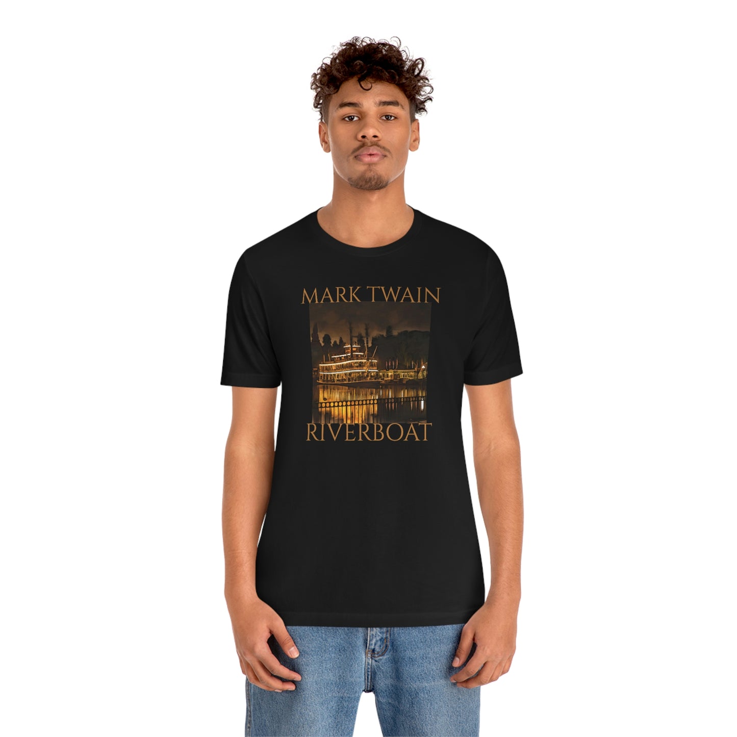 Unisex Jersey Short Sleeve Tee MARK TWAIN RIVER Boat