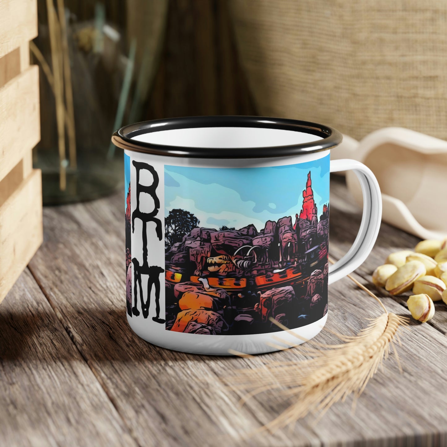 Enamel Camp Cup Disneyland ~Big Thunder Mountain Railroad~ BTM