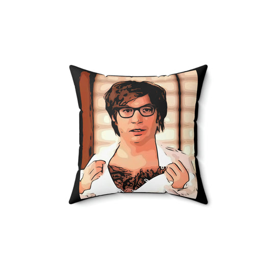 Spun Polyester Square Pillow ~Austin Powers ~