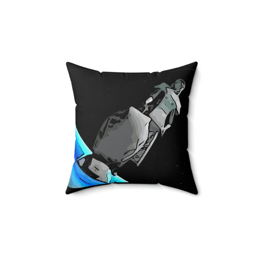 Spun Polyester Square Pillow ~Spaceballs~ Mega Maid~