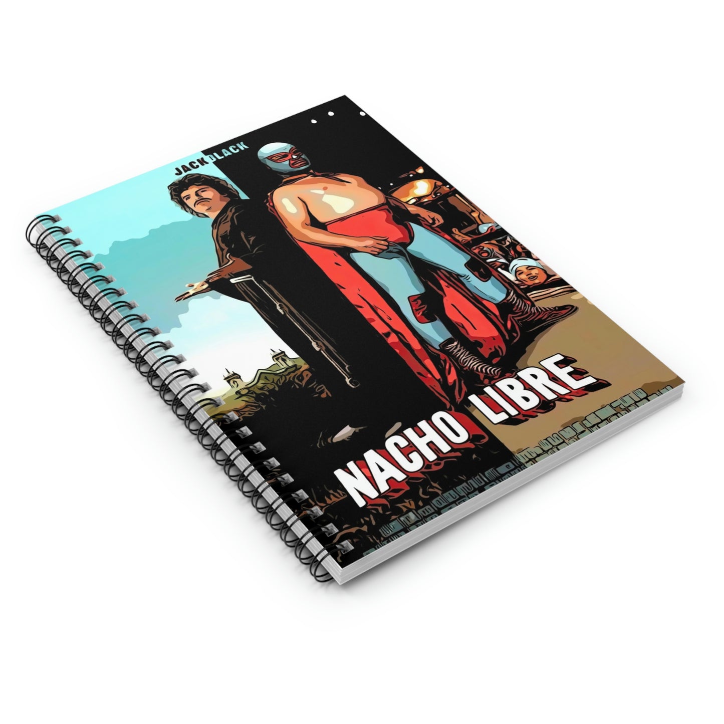 Spiral Notebook - Ruled Line Nacho Libre movie poster