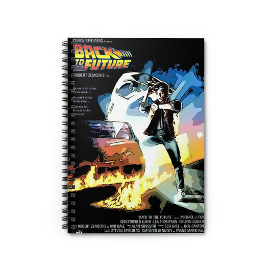 Spiral Notebook - Ruled Line Back to the Future movie poster
