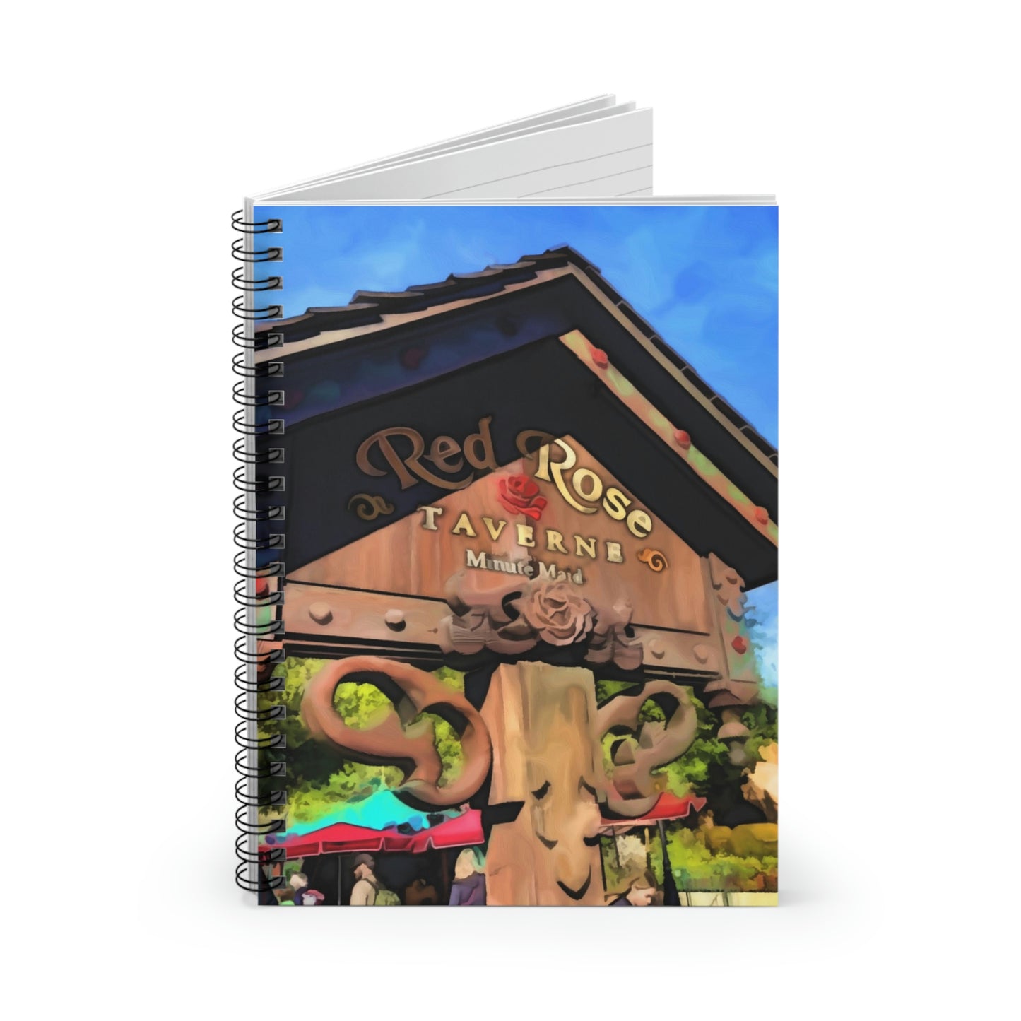 Spiral Notebook - Disneyland Red Rose Tavern Restaurant