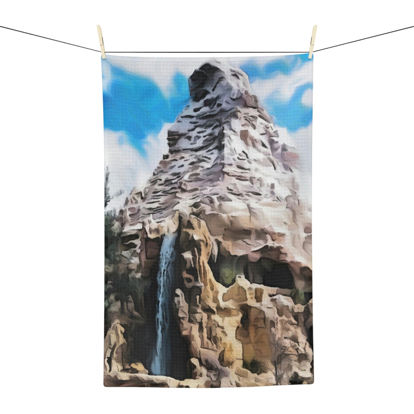 Soft Tea Towel Disneyland ~ Matterhorn Bobsleds ~ Ride