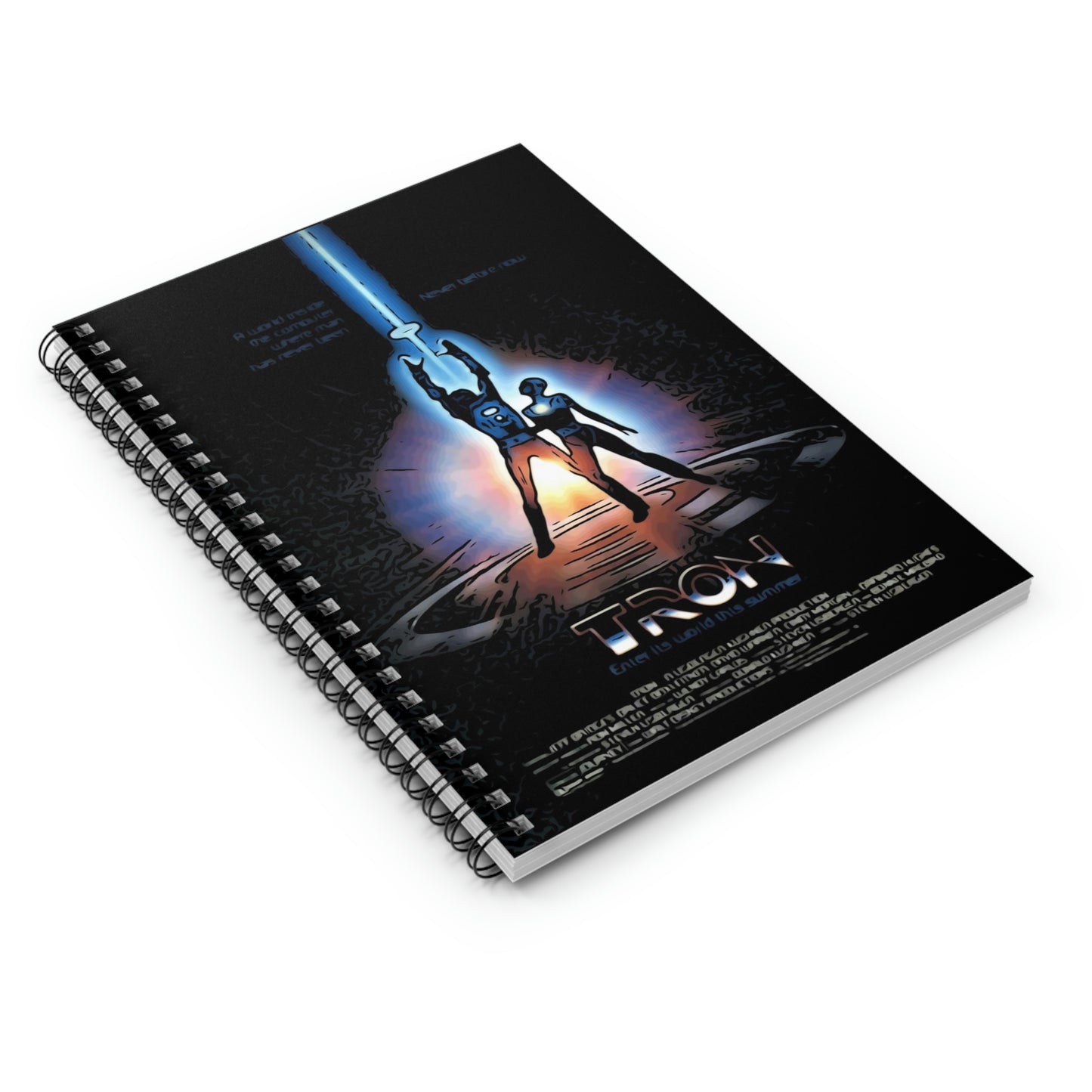 Spiral Notebook - Ruled Line Tron movie poster
