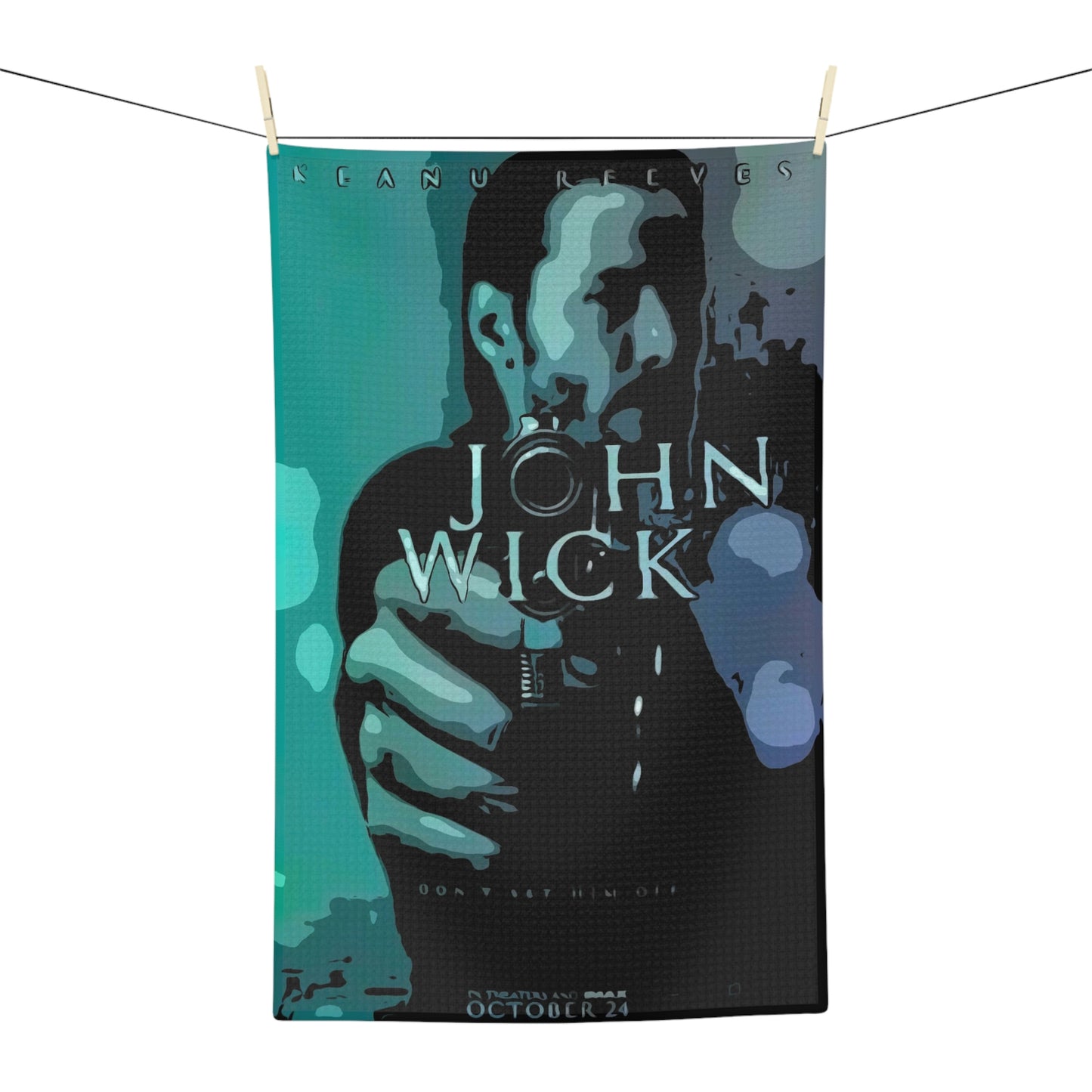 Soft Tea Towel John Wick Movie ~ Poster