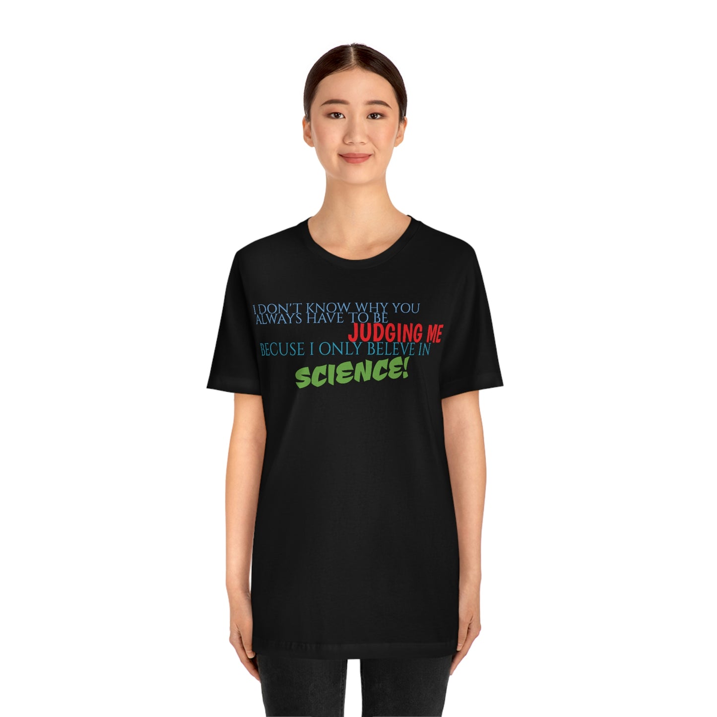 Unisex Jersey Short Sleeve Tee Nacho Libre - "Science"