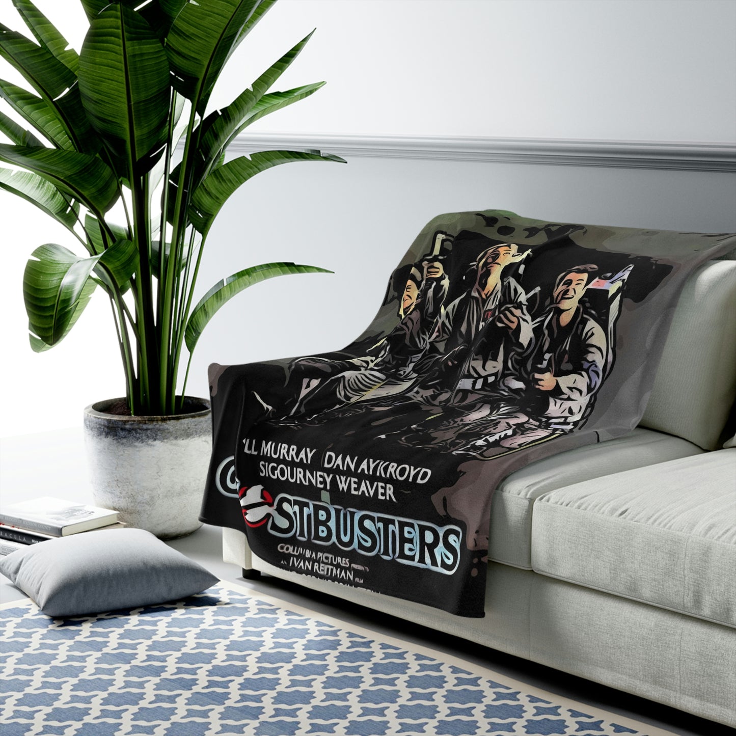 Velveteen Plush Blanket Ghostbusters Movie Poster
