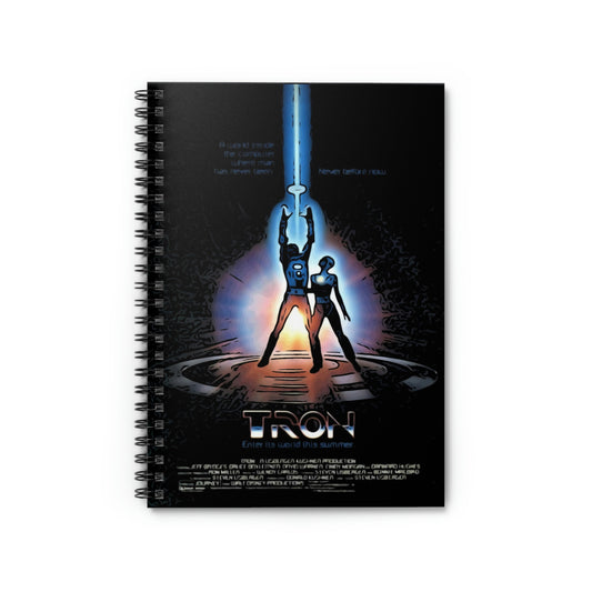 Spiral Notebook - Ruled Line Tron movie poster