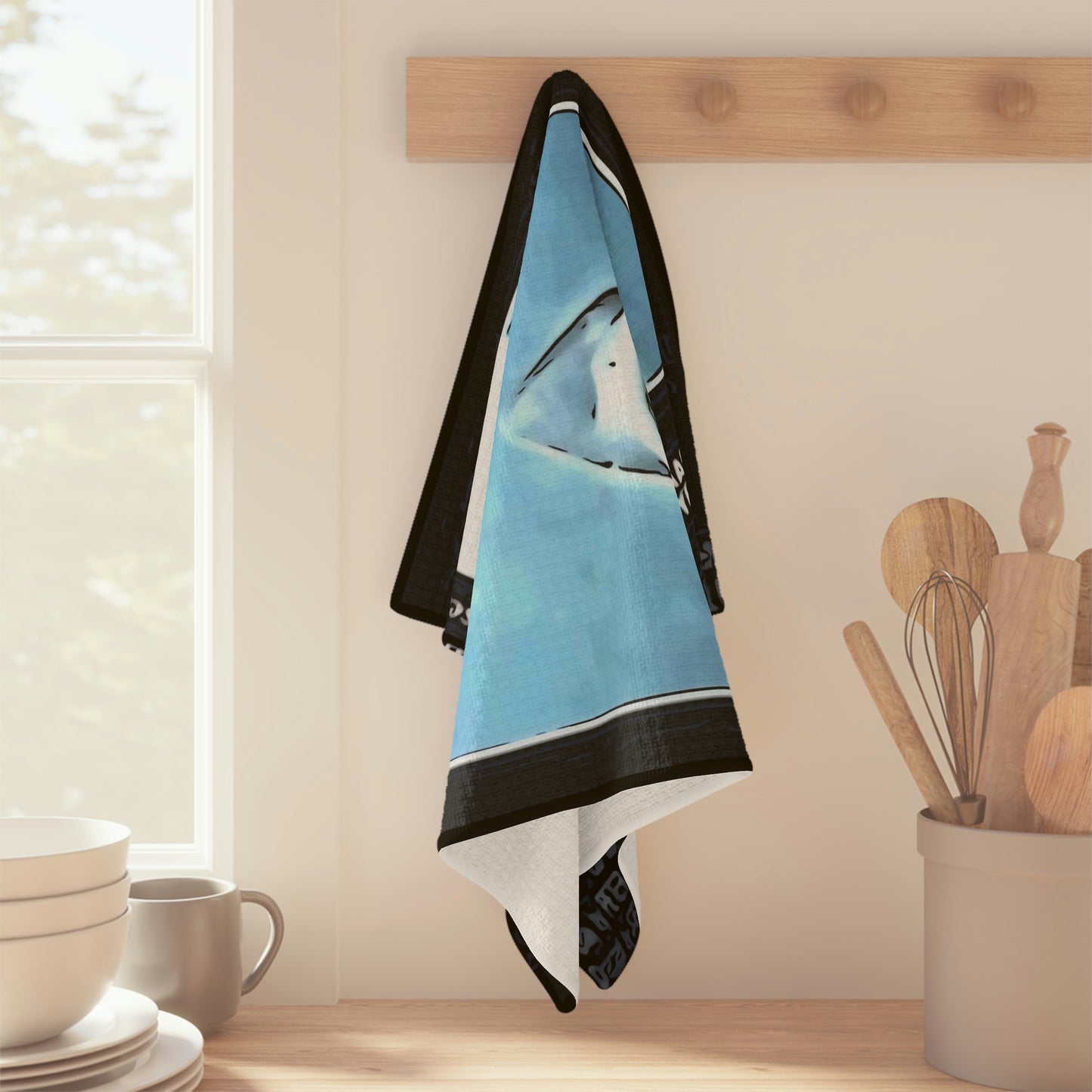 Soft Tea Towel Jaws Movie Poster Vintage