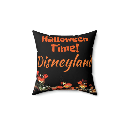 Spun Polyester Square Pillow Disneyland ~Halloween Time! ~