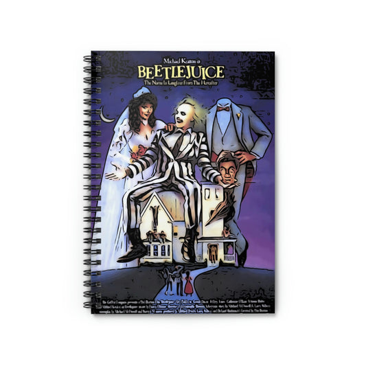 Spiral Notebook - Ruled Line Beetlejuice movie poster