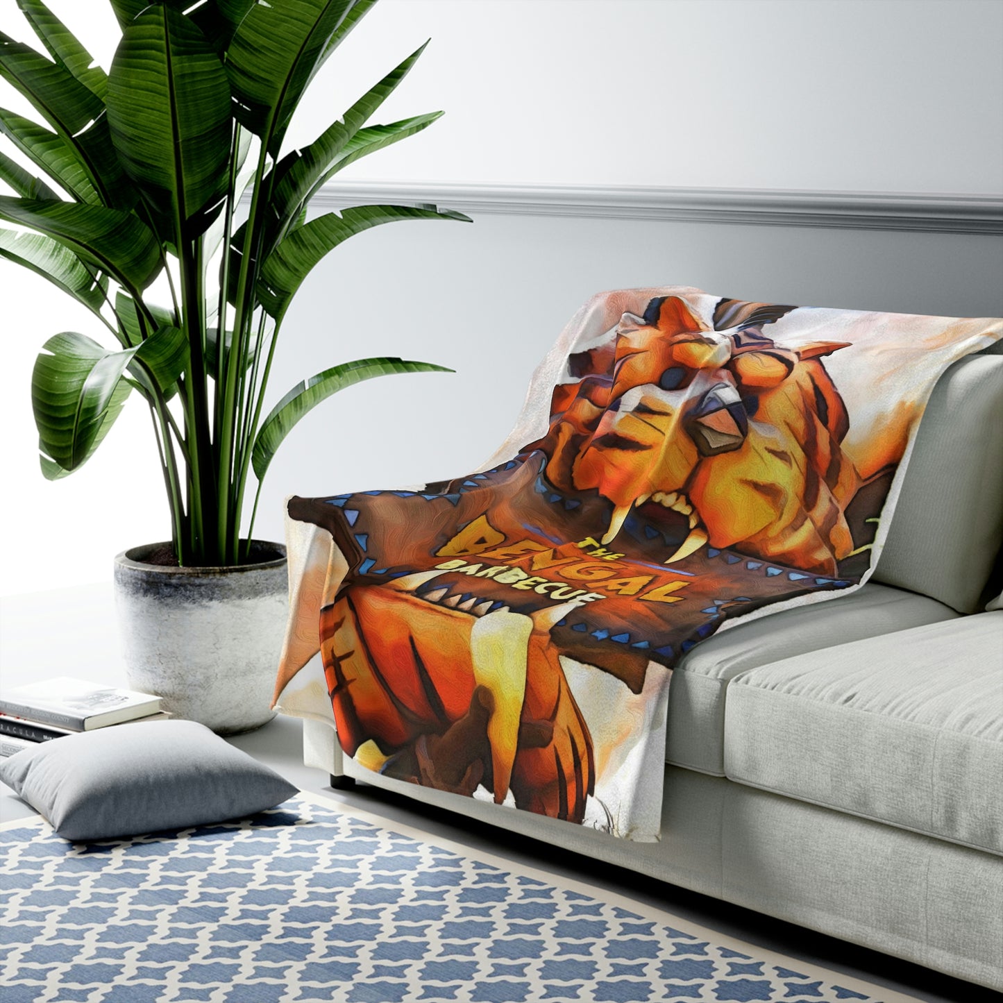 Velveteen Plush Blanket Disneyland ~ The Bengal Barbecue